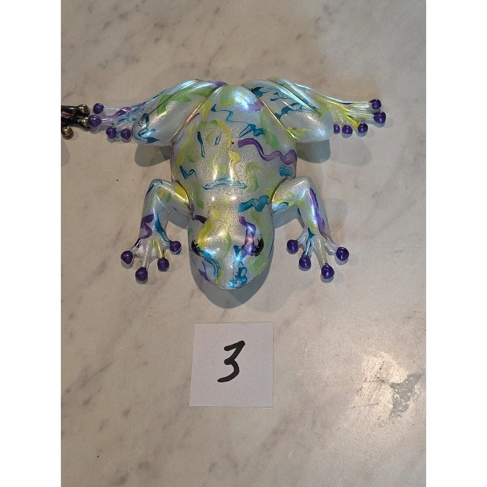 Glossy Frog Figurine Decorative  Resin,  Frog Figurines  Handmade